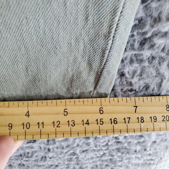 Loft Jeans Womens 27 Green Boyfriend Distressed Cotton Blend Denim Button Fly - Picture 9 of 13